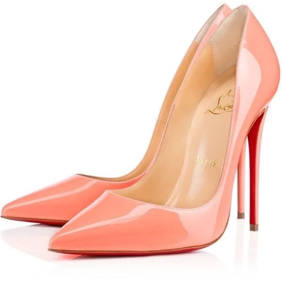 Authentic Christian Louboutin So Kate 5” Heels in Flamingo Pink Size 38 - Picture 5 of 16